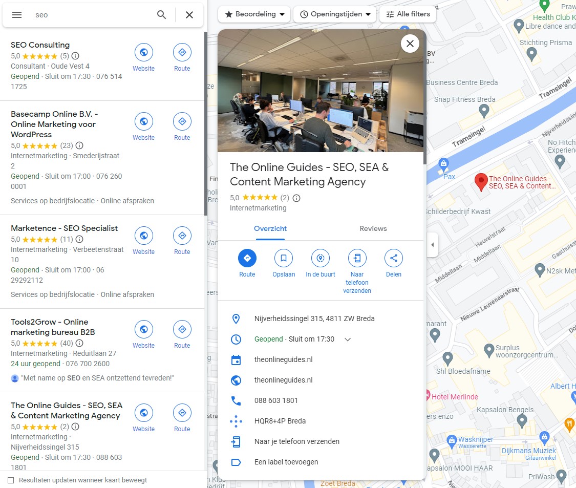 Google Maps reviews