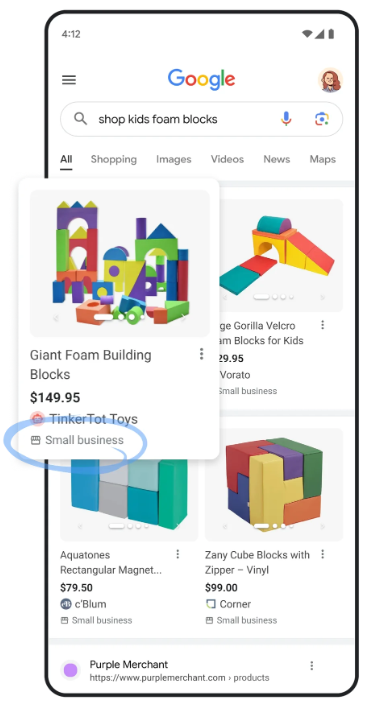 Small business tag