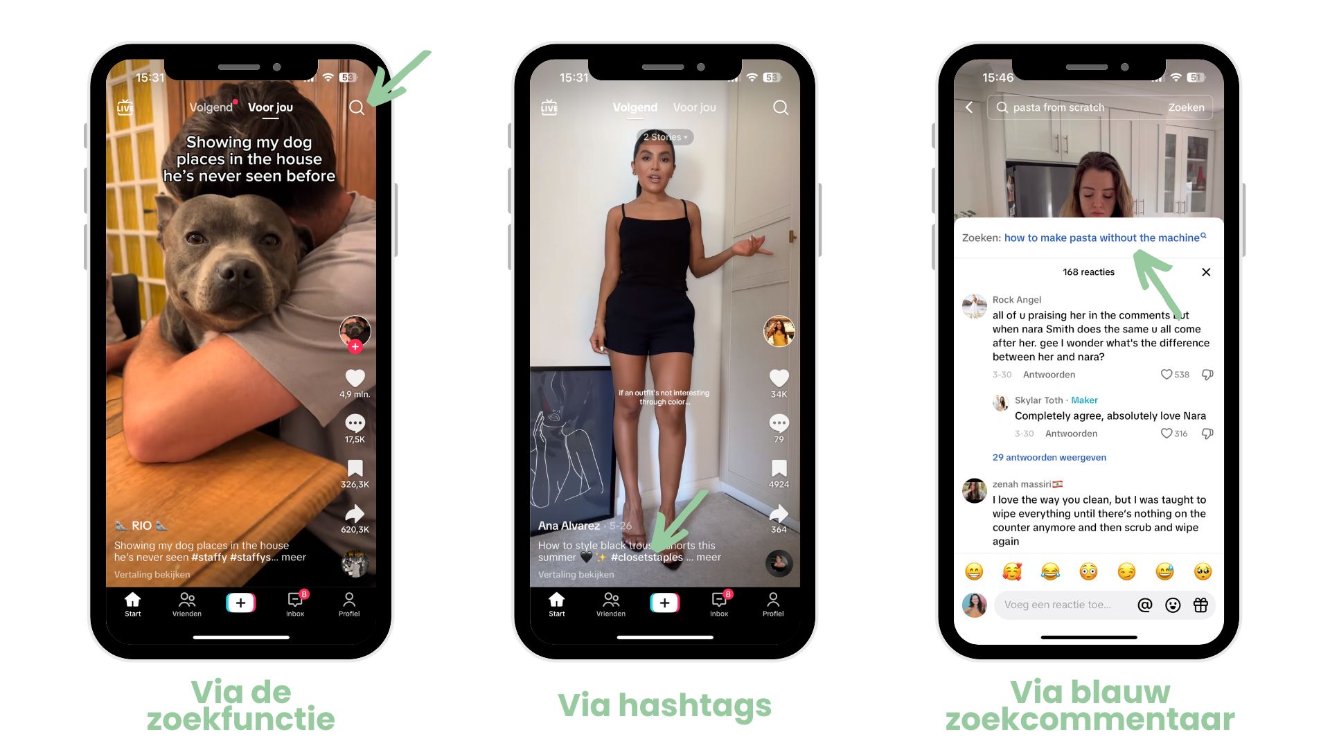 hoe werkt zoeken op TikTok