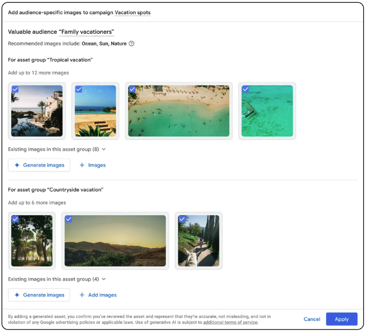 Google ads assets