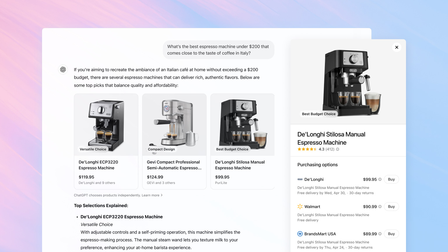 chatgpt search shopping